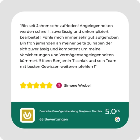Original-Screenshot der Google-Bewertung von Simone Wrobel